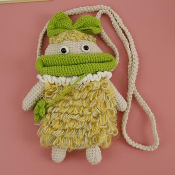Sac Bandoulière Pour Téléphone Portable Tissé Dessin animé