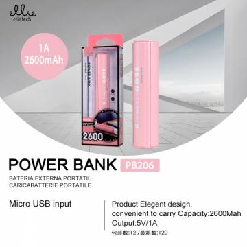 Ellietech PB206 Portable Power Bank 5V / 1A 2600mAh OFF30