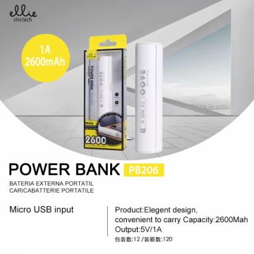 Ellietech PB206 Portable Power Bank 5V / 1A 2600mAh OFF30