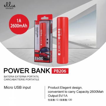 Ellietech PB206 Portable Power Bank 5V / 1A 2600mAh OFF30