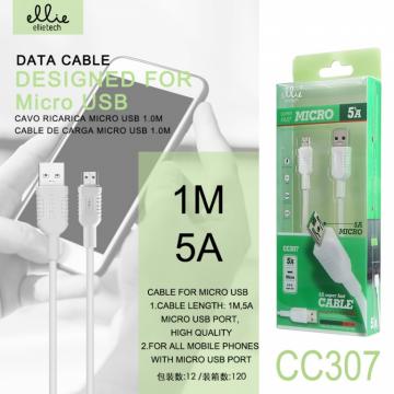 Ellietech CC307 Câble Micro USB Charge Rapide  USB 5A 1M