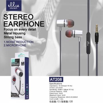 OFFRE Ellietech AT208 Écouteurs Intra-auriculaires Extras Base Earphones pour Téléphones Connexion Jack 3.5mm OFF30