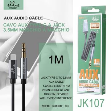 Ellietech JK107 Câble Audio Jack USB C vers 3,5mm