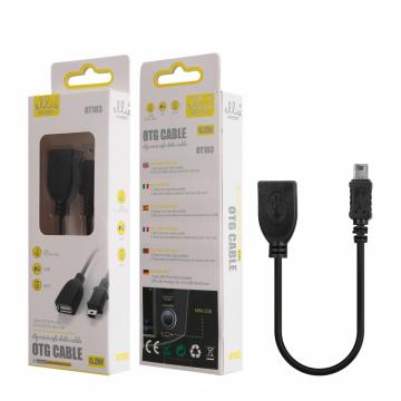 Ellietech OT103 OTG Adaptateur Mini USB Mâle vers USB 2.0 Femelle