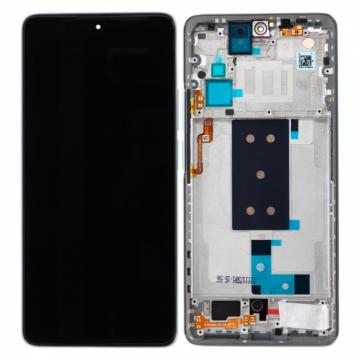 Original Écran Complet Vitre Tactile LCD avec Châssis XIAOMI 11T 5G 2021 Service Pack Argent