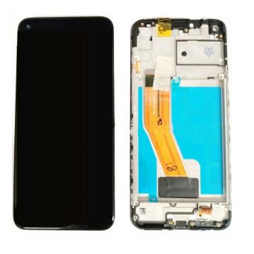 Original Écran Complet Vitre Tactile LCD Châssis Samsung Galaxy M11 (M115F) Noir Service Pack
