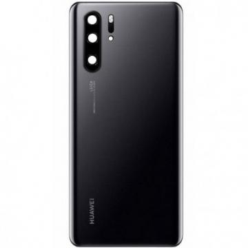 Cache Batterie Huawei P30 Pro Avec Logo + Adhésif+CE+ Vitre caméra Noir