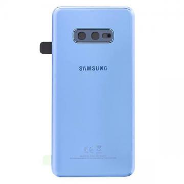 Cache Batterie Samsung Galaxy S10e (G970F) Avec Lentille et Adhesif Bleu