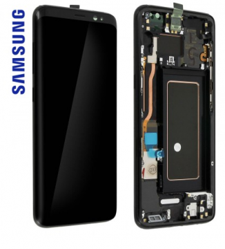 Original Écran Complet Vitre Tactile LCD Châssis Samsung Galaxy S8 (G950F) Service Pack Noir