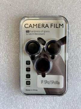 Film Caméra Verre Trempé 9H Anti-trace d'oeil d'aigle pour iPhone 15 Pro 6.1'' / 15 Pro Max 6.7"