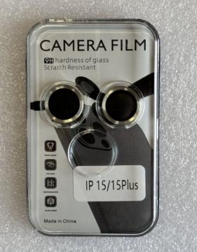 Film Caméra Verre Trempé 9H Anti-trace d'oeil d'aigle pour iPhone 15 6.1'' / 15 Plus 6.7"