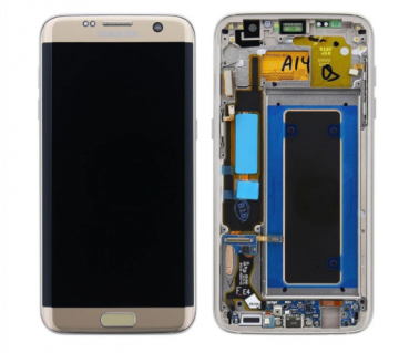 Écran Complet Vitre Tactile LCD SOFT OLED Châssis Samsung Galaxy S7 Edge (G935) Doré