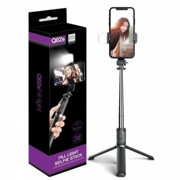 Perche Selfie sans Fil Bluetooth avec Lampe Q02S