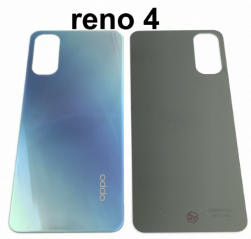 Cache Batterie OPPO Reno4 sans Lentille Bleu