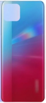 Cache Batterie OPPO A73 5G sans Lentille Bleu Dégradé Rouge