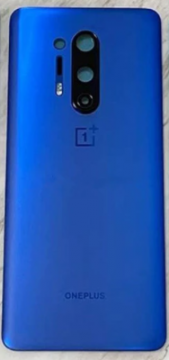 Cache Batterie OnePlus 8 Pro sans Lentille Bleu