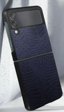 Coque pour Samsung Galaxy Z Flip 3 à motif litchi