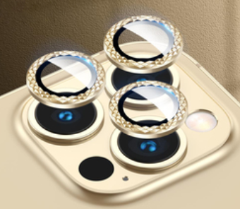 Film Caméra Verre Trempé 9H Anti-trace LOSANGE pour iPhone 11 Pro 5.8'' / 12 Pro 6.1'' / 11 Pro Max 6.5''