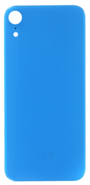 Vitre Arrière Cache Batterie Grand Trou iPhone XR (A1984 / A2105 / A2106 / A2107 / A2108) Bleu No Logo
