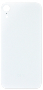 Vitre Arrière Cache Batterie Grand Trou iPhone XR (A1984 / A2105 / A2106 / A2107 / A2108) Blanc No Logo