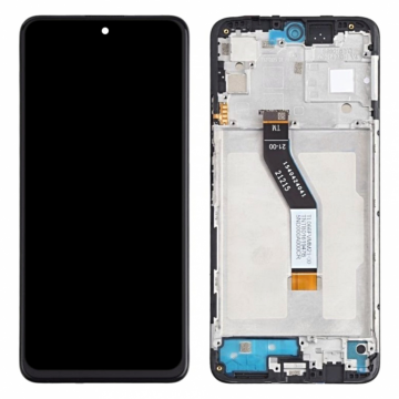 Original Écran Complet Vitre Tactile LCD avec Chassis Xiaomi Poco M4 Pro 5G / Redmi Note 11T 5G Service Pack Tarnish Grey
