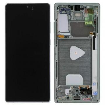 Original Écran Complet Vitre Tactile LCD Châssis Samsung Galaxy Note 20 5G (N980F/N981B) Service Pack Vert