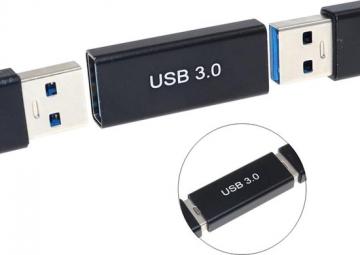 USB 3.0 Connecteur USB A vers A Noir