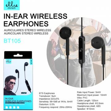 Ellie BT105 Écouteur Bluetooth avec Fil