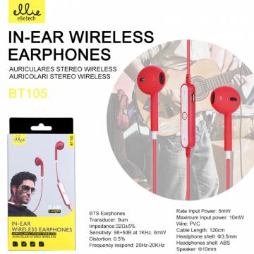 Ellie BT105 Écouteur Bluetooth avec Fil