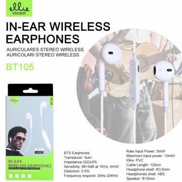 Ellie BT105 Écouteur Bluetooth avec Fil