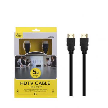 Ellietech AU104 Câble HDTV et HDMI Haute Vitesse 5M Noir
