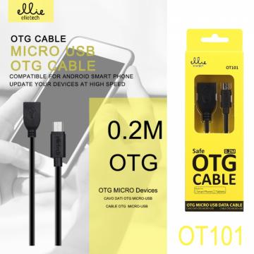 Ellietech OT101 Câble Micro USB 0.2M Noir