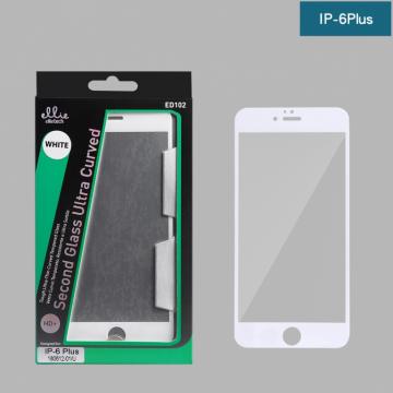 Film 4D Full Glue Protection en Verre Trempé pour iPhone 6 Plus / 6s Plus 5.5" Blanc
