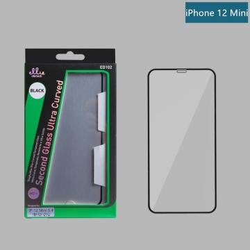 Film 4D Full Glue Protection en Verre Trempé pour iPhone 12 Mini 5.4" Noir