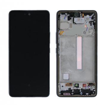 Original Écran Complet Vitre Tactile LCD Châssis Samsung Galaxy A73 5G (A736B) Service Pack Noir