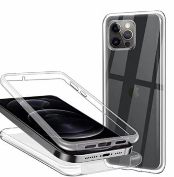 Coque Silicone Double 360 Degres Transparente pour iPhone 13 Pro Max 6.7”