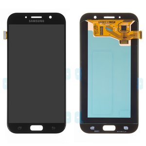 Original Écran Complet Vitre Tactile LCD Samsung Galaxy A7 2017 (A720F) Service Pack Noir
