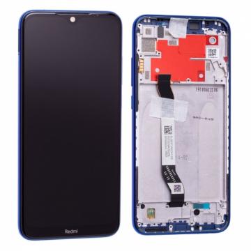 Original Écran Complet Vitre Tactile LCD avec chassis Xiaomi Redmi Note 8T Service Pack Bleu