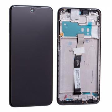 Original Écran Complet Vitre Tactile LCD avec Chassis Xiaomi Redmi Note 9 Pro Service Pack Interstellar Gray/ Noir