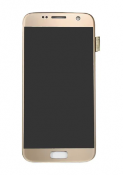 Original Écran Complet Vitre Tactile LCD Samsung Galaxy S7 (G930F) Doré Service Pack