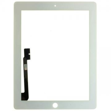 Original Vitre Tactile + Bouton Home iPad 3 4 (A1416 / A1430 / A1458 / A1459) Blanc