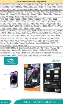 Film 5D Full Glue Protection En Verre Trempé pour Samsung Galaxy A42 / A70 / A70s / A90 5G / F42 5G Noir
