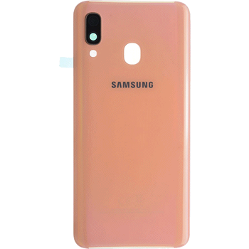 Cache Batterie avec Lentille Samsung A40 (A405F) Orange