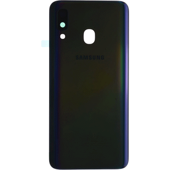 Cache Batterie avec Lentille Samsung A40 (A405F) Noir