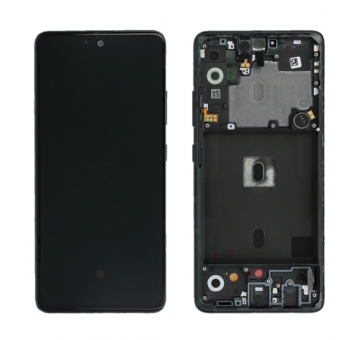 Original Écran Complet Vitre Tactile LCD Châssis Samsung Galaxy A51 5G 2020 (A516B) Service Pack Noir