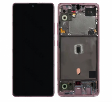 Original Écran Complet Vitre Tactile LCD Châssis Samsung Galaxy A51 5G 2020 (A516B) Service Pack Rose