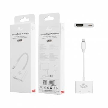 Ellietech AD107 Cable Adaptateur Lightning vers HDMI TV AV pour iPad iPhone