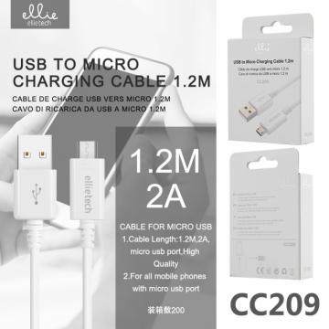 Ellietech CC209 Câble Micro USB 2A 1.2M