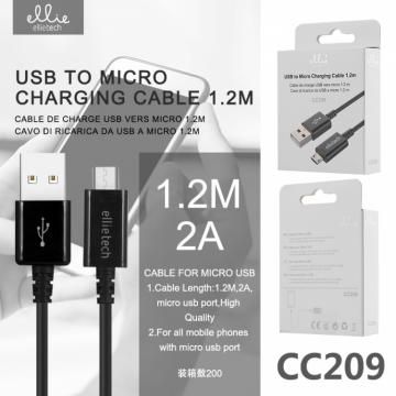 Ellietech CC209 Câble Micro USB 2A 1.2M