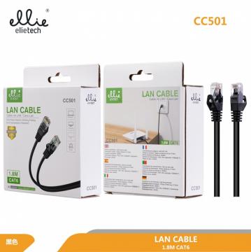 Ellietech CC501 CAT 6 LAN Câble Réseau 1.8M